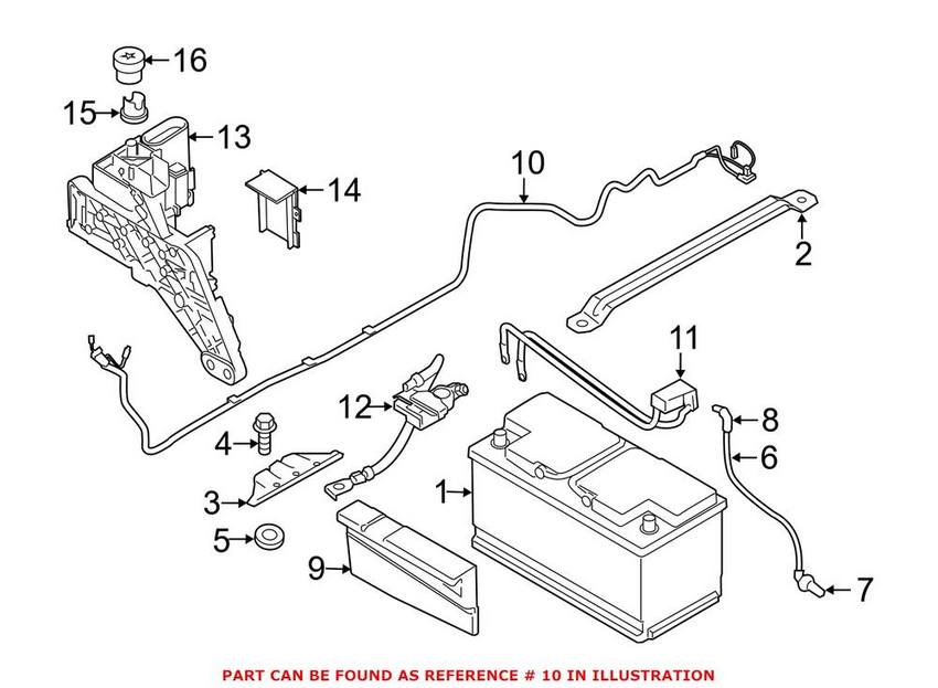 BMW Battery Cable 61129348763